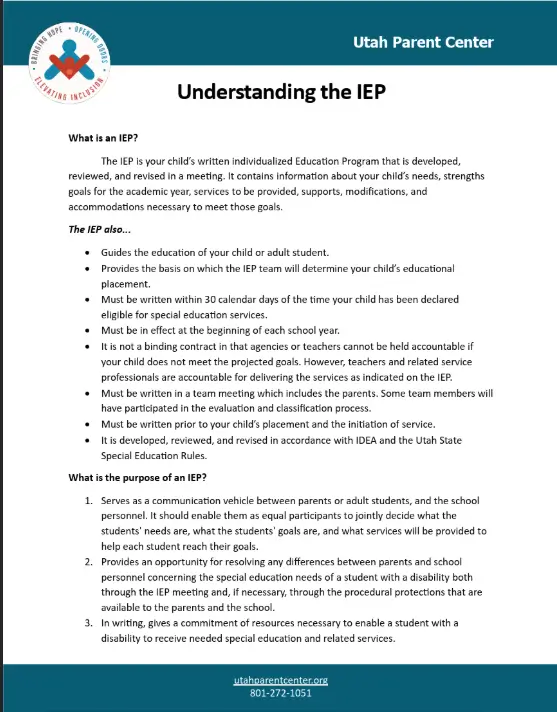 Developing the IEP cover