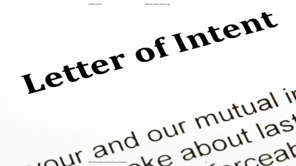 Letter of Intent