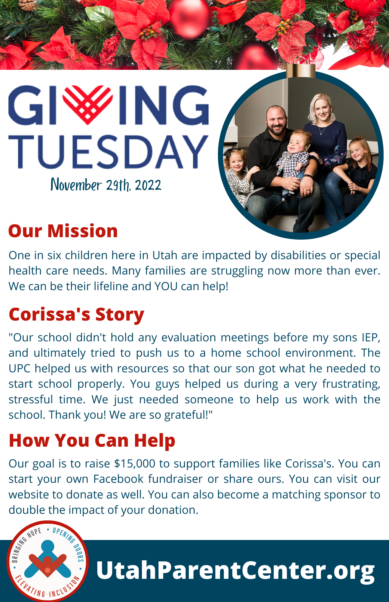 Giving Tuesday Mission Flier