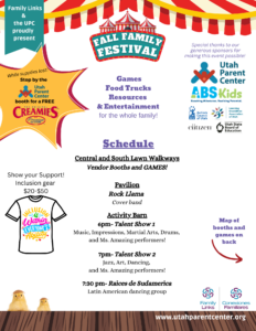 Fall Family Festival Event Schedule