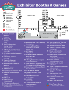 Fall Family Festival Event Map and Booth List