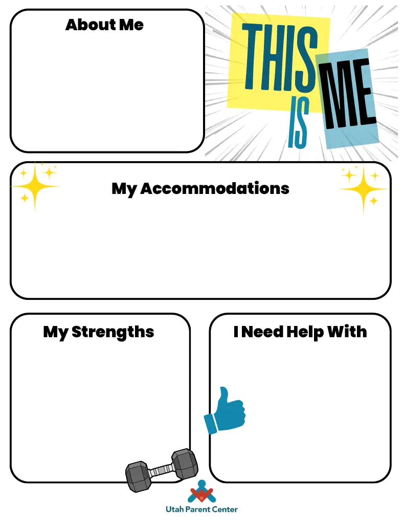 All About Me Template preview